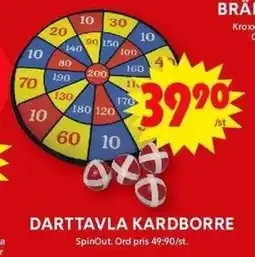 ICA Maxi DARTTAVLA KARDBORRE erbjuda