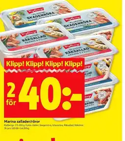 ICA Kvantum Marina sallader/röror erbjuda
