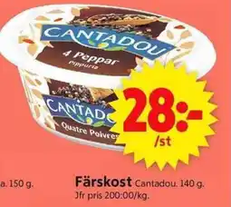 ICA Supermarket Färskost Cantadou. erbjuda