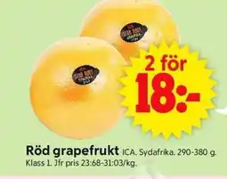ICA Supermarket Röd grapefrukt erbjuda