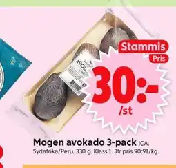 ICA Supermarket Mogen avokado 3-pack ICA. erbjuda