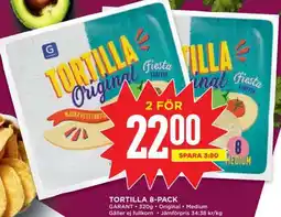 Willys TORTILLA 8-PACK erbjuda