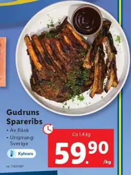 Lidl Gudruns Spareribs erbjuda