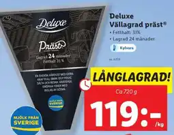 Lidl DELUXE Vällagrad Präst erbjuda
