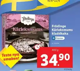 Lidl Frödinge Kärleksmums kladdkaka erbjuda