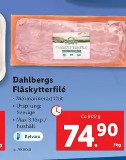 Lidl Dahlbergs Fläskytterfilé erbjuda
