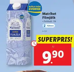 Lidl Matriket Filmjölk erbjuda