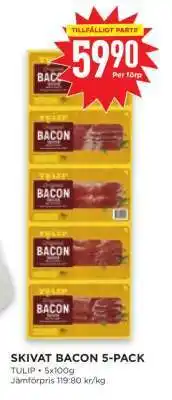 Willys SKIVAT BACON 5-PACK erbjuda