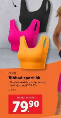 Lidl CRIVIT Ribbad sport-bh erbjuda