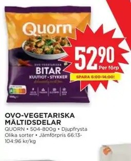 Willys OVO-VEGETARISKA MÅLTIDSDELAR erbjuda