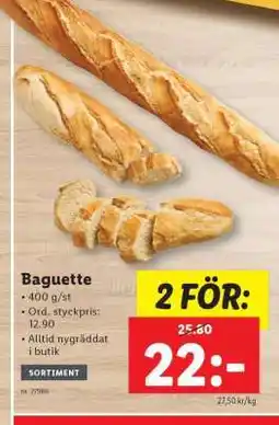 Lidl Baguette erbjuda