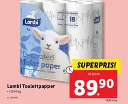 Lidl Lambi toalettpapper erbjuda