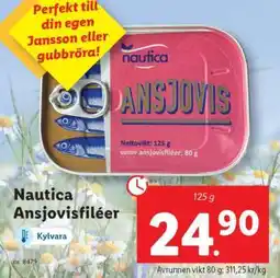Lidl NAUTICA Ansjovisfiléer erbjuda