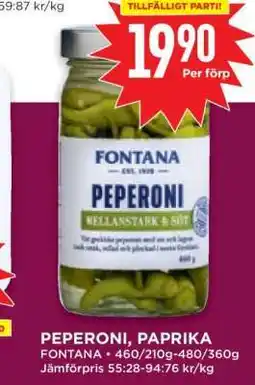 Willys PEPERONI, PAPRIKA erbjuda