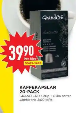 Willys KAFFEKAPSLAR 20-PACK erbjuda