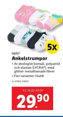 Lidl Ankelstrumpor erbjuda