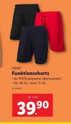 Lidl CRIVIT Funktionsshorts erbjuda
