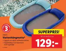 Lidl CRIVIT Vattenhängmatta erbjuda