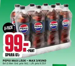 ÖoB PEPSI MAX LÄSK erbjuda