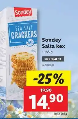 Lidl Sondey Salta kex erbjuda