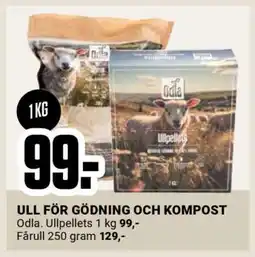 ÖoB Odla Ullpellets erbjuda