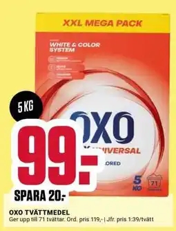 ÖoB OXO TVÄTTMEDEL erbjuda