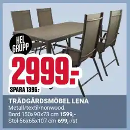 ÖoB TRÄDGÅRDSMÖBEL LENA erbjuda