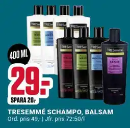 ÖoB TRESEMMÉ SCHAMPO, BALSAM erbjuda