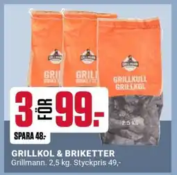 ÖoB GRILLKOL & BRIKETTER erbjuda