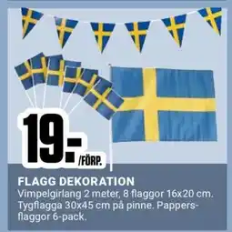 ÖoB FLAGG DEKORATION erbjuda