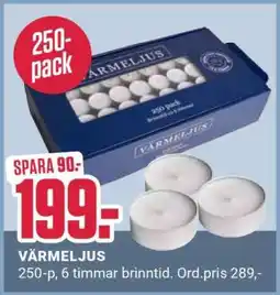 ÖoB Värmeljus erbjuda