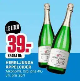 ÖoB HERRLJUNGA ÄPPELCIDER erbjuda