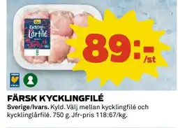 Coop Färsk Kycklingfilé erbjuda