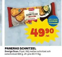 Coop PANERAD SCHNITZEL erbjuda