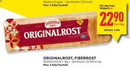 Willys ORIGINALROST, FIBERROST erbjuda