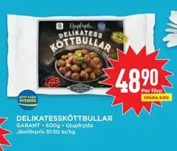 Willys DELIKATESSKÖTTBULLAR erbjuda