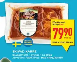 Willys Hemma SKIVAD KARRÉ erbjuda