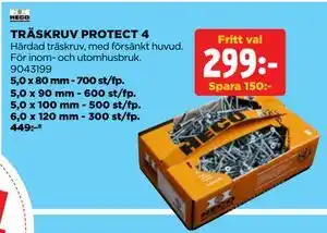 Jem&Fix TRÄSKRUV PROTECT 4 erbjuda