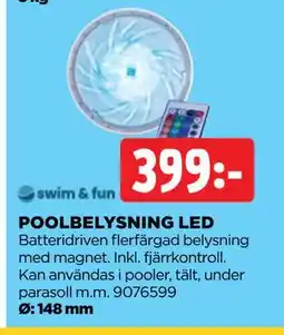 Jem&Fix POOLBELYSNING LED erbjuda