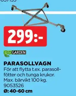 Jem&Fix PARASOLLVAGN erbjuda