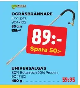 Jem&Fix UNIVERSALGAS erbjuda