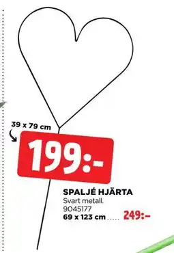 Jem&Fix SPALJÉ HJÄRTA erbjuda