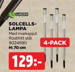Jem&Fix SOLCELLS LAMPA erbjuda