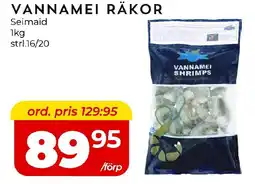 Matrix Butikerna SEIMAID Vannamei räkor erbjuda