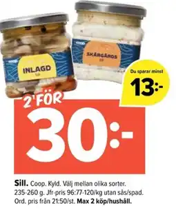 Coop Extra COOP Sill erbjuda