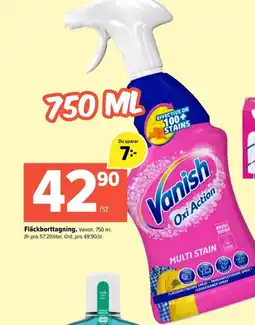 Coop Extra VANISH Fläckborttagning erbjuda