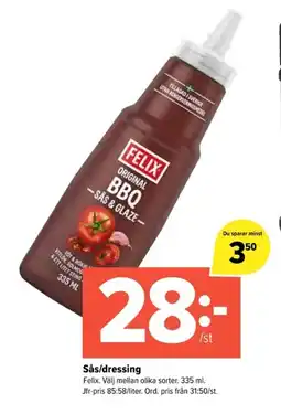 Coop Extra FELIX Sås/dressing erbjuda