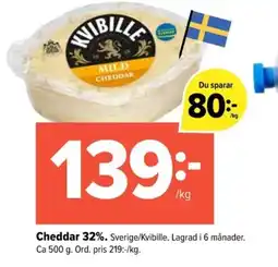 Coop Extra Cheddar 32% erbjuda