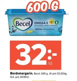 Coop Extra BECEL Bordsmargarin erbjuda