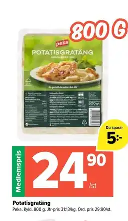 Coop Extra PEKA Potatisgratäng erbjuda
